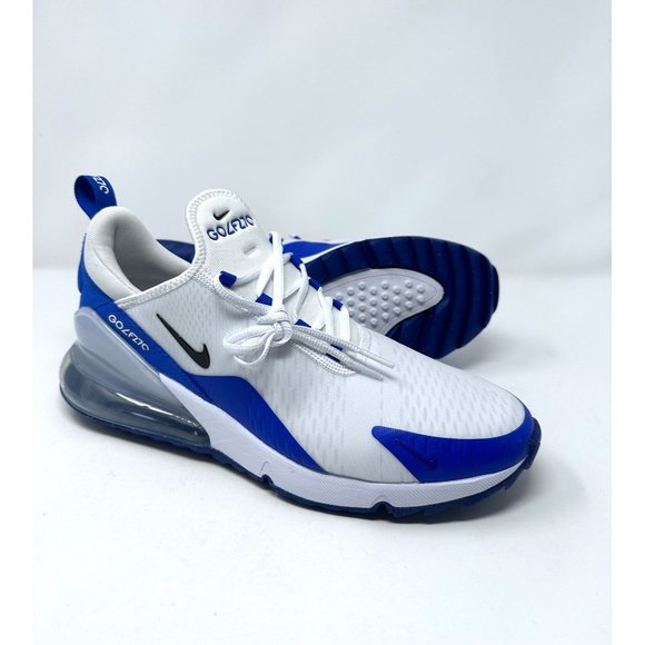 Nike Shoes Mens Nike Air Max 27 Golf Shoes White Blue Comfort